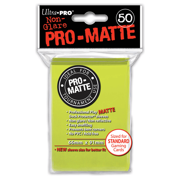 Sleeves Ultra Pro (50ct) Pro Matte : Yellow