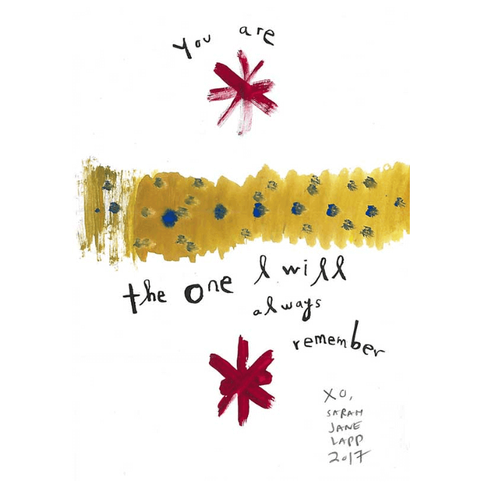 Greeting Card (5x7in) You Are the One I Will Always Remember