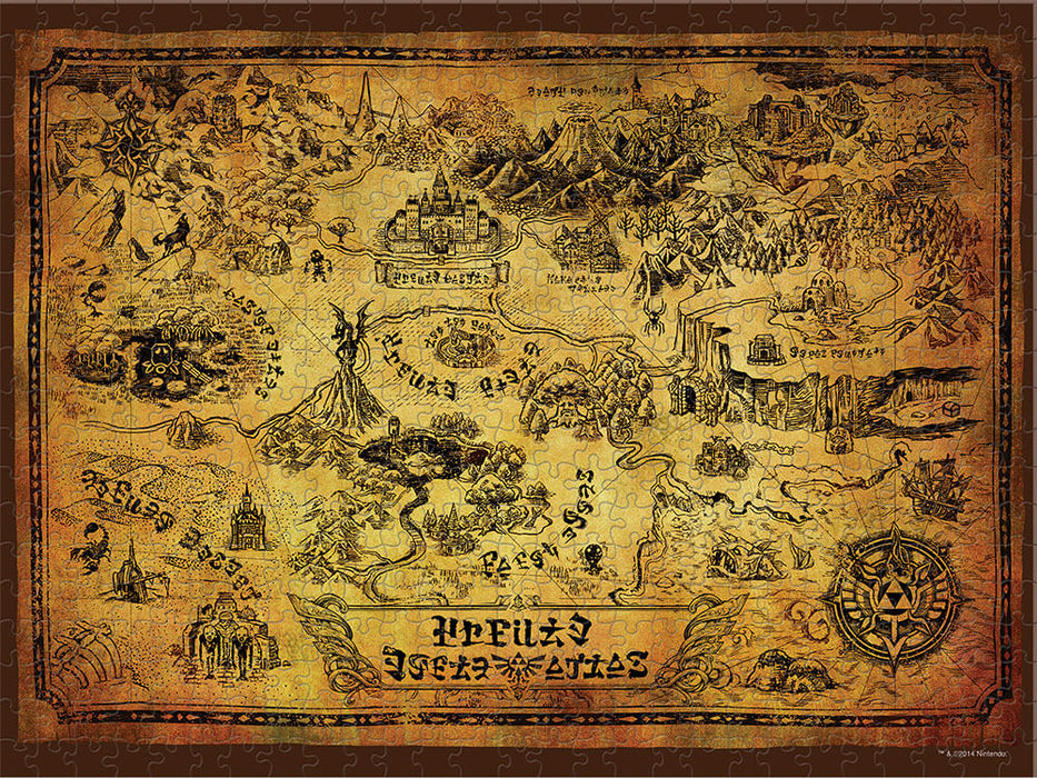 Puzzle (550pc) Legend of Zelda : Map