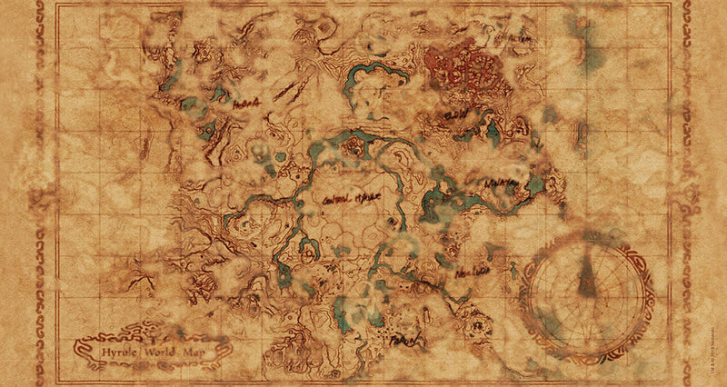 Puzzle (750pc) Legend of Zelda : Breath of the Wild Hyrule Map