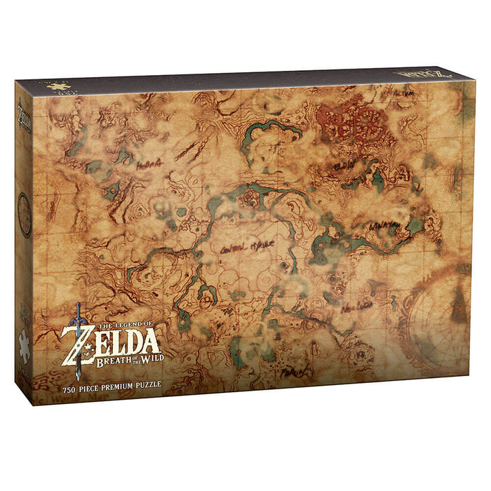 Puzzle (750pc) Legend of Zelda : Breath of the Wild Hyrule Map