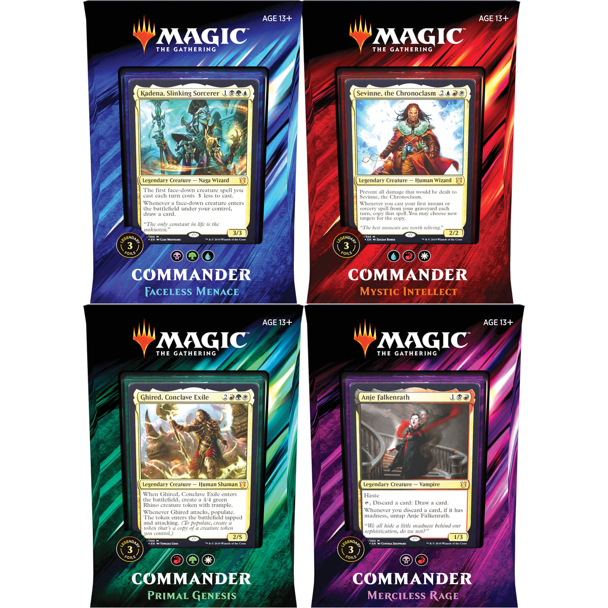 mtg wanted cards MTG Commander 2019 All Four Decks — Twenty Sided