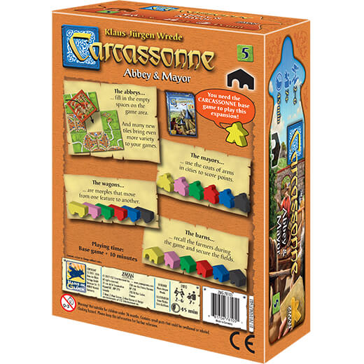 Carcassonne (2nd ed) Expansion 5 Abbey & Mayor