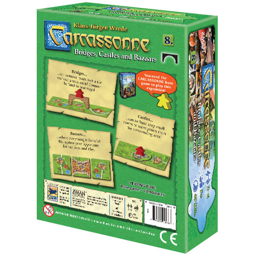 Carcassonne (2nd ed) Expansion 8 Bridges, Castles, & Bazaars