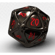 Polyhedral Dice Metal d20 (1ct) Assorted — Twenty Sided™