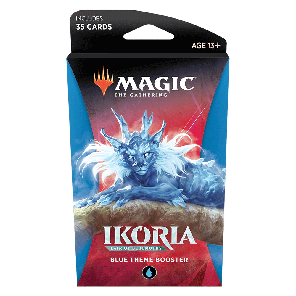 MTG Booster Pack Theme : Ikoria Lair of Behemoths (IKO) Blue Twenty Sided MTG Booster Pack Theme : Ikoria Lair of Behemoths (IKO) Blue Twenty Sided