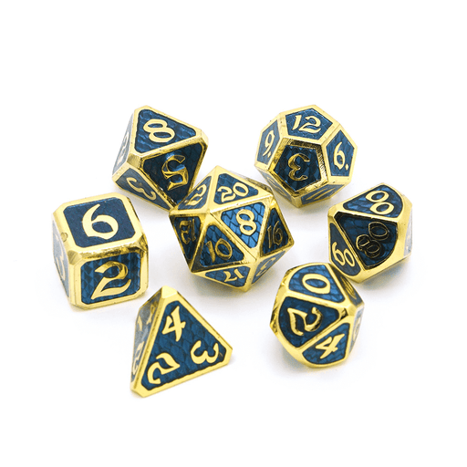 Dice 7-set Metal Drakona (16mm) Khaos Erebus