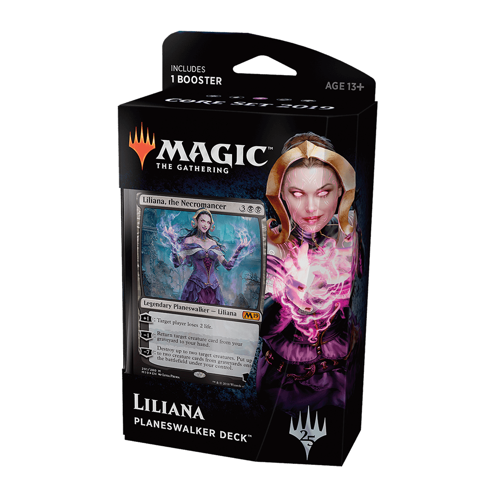 MTG Planeswalker Deck : Core Set 2019 (M19) Liliana — Twenty Sided